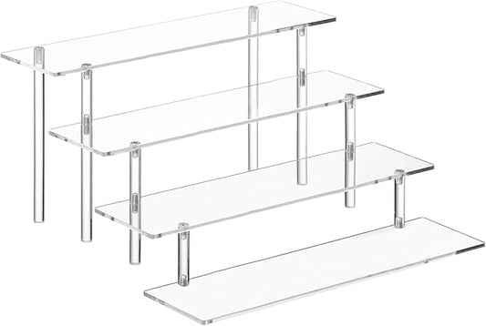HENABLE 4 Tier Acrylic Perfume Organizer Stand, Funko POP, Dessert Display by HENABLE