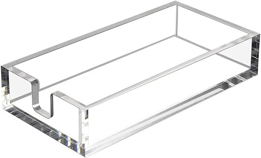 HIIMIEI Acrylic Napkin Holder for Bathroom, Acrylic Guest Towel Holder by HIIMIEI