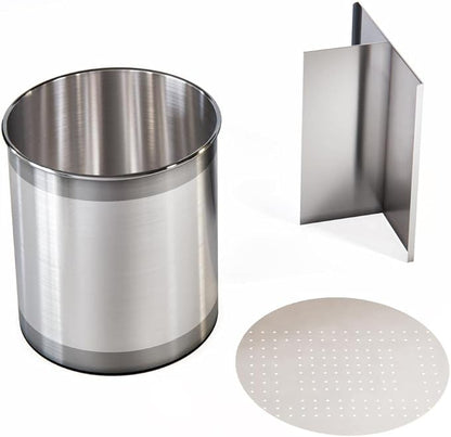 Cooler Kitchen Rotating Extra Large Stainless Steel Utensil Holder Caddy - Image 9