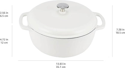 Amazon Basics Enameled Cast Iron Dutch Oven Pot - Image 4