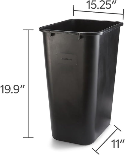 COASTWIDE Professional Indoor Trash Can Without Lid, 10.25 Gallon - Image 3