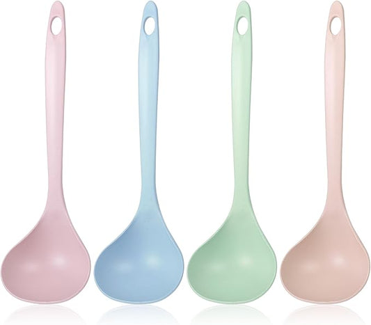 4Pcs Small Soup Spoon PP Ladle Spoon Cooking and Serving Spoons Soup Ladle by Unknown