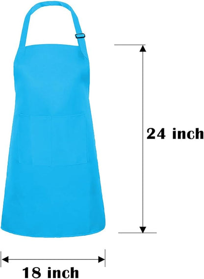Kids Apron Set Chef Hat Sleeve Outfit Costume Toddler Girl Boy Aprons Cooking - Image 2