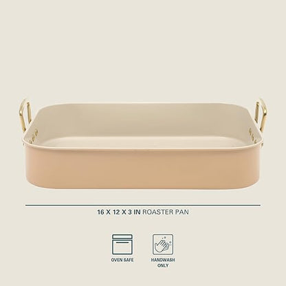 Gibson Home Broxton 2-Piece Nonstick Roaster Pan - Image 2