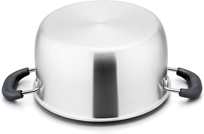 P&P CHEF 4 Qt Stockpot with Lid, Stainless Steel Cooking Stock Pot - Image 6