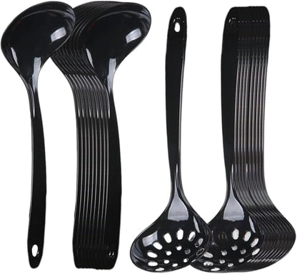 Large Plastic Serving Spoons, Disposable Heavy Duty Serving Spoons, Long Handle by OULIGET