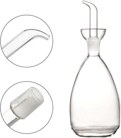 Affogato Glass Oil Bottle with Spout, Olive Oil Dispenser Vinegar Drizzler - Image 3