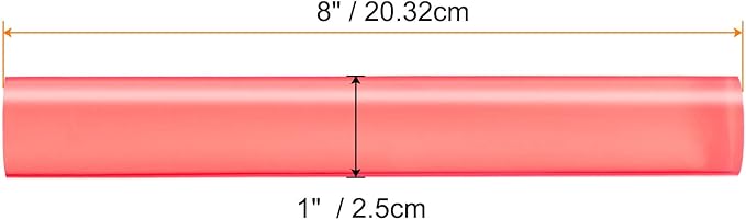 HARFINGTON Acrylic Clay Roller 8 Inch x 1 Inch Solid Non-Stick Plastic Round - Image 2