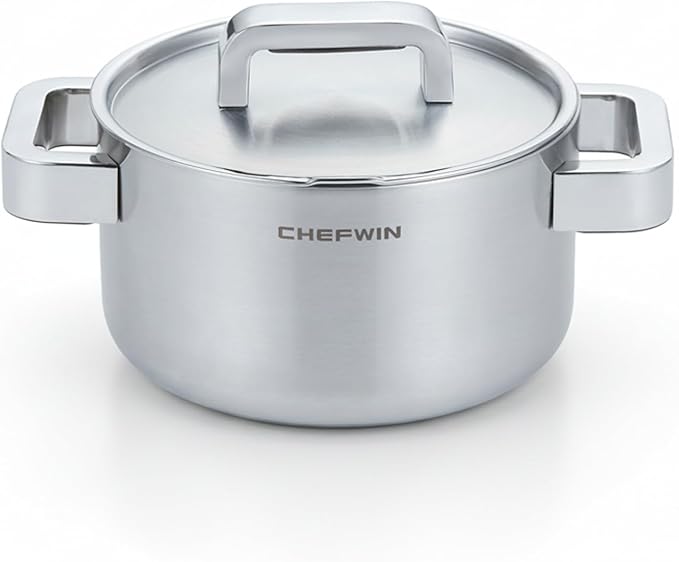 316 Stainless Steel 1.9 Quart Durable Sauce Pot by CHEFWIN