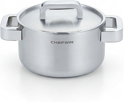 316 Stainless Steel 1.9 Quart Durable Sauce Pot by CHEFWIN