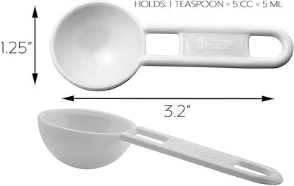 Cornucopia Brands Bulk Pack of Teaspoon Measuring Spoons; 5 ml / 5 cc Scoops - Image 6