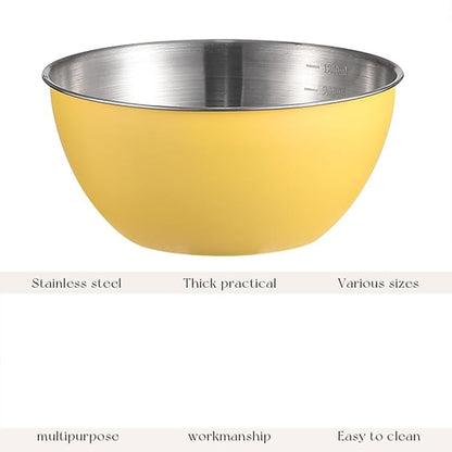 Stainless Steel Salad Bowls Set of 2 Mixing Bowl - Image 2