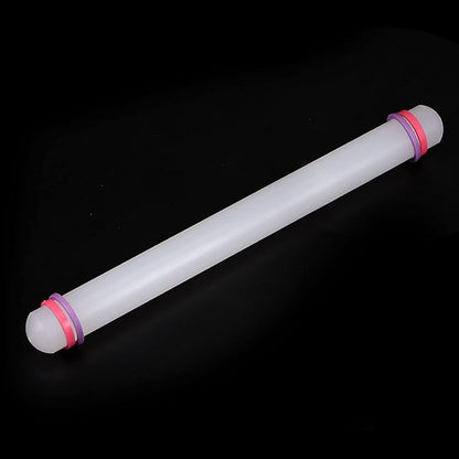 HARFINGTON Fondant Rolling Pin 13 Inch x 0.98 Inch Adjustable Guide Rings - Image 3