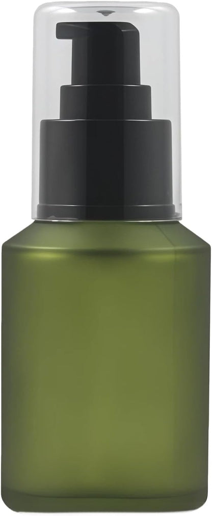 1PCS 60ML/2OZ Empty Refillable Green Frosted Glass Bottles by Unknown