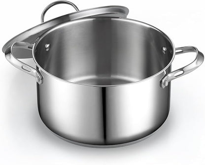 Cooks Standard 18/10 Stainless Steel Stockpot 6-Quart, Classic Deep Cooking Pot - Image 8