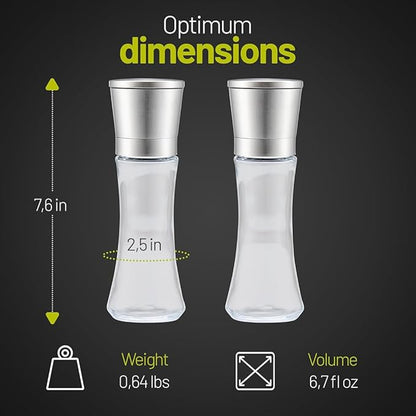 ZOLMER® Premium Stainless Steel Salt and Pepper Grinder Set manual | Adjustable - Image 6