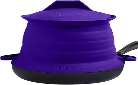 L.I.Q Silicone Splatter Guard – Fits 10 and 12 Inch Pots – Microwave Safe and by LIQInc