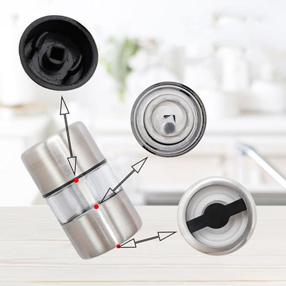 FGDTREE Portable Stainless Steel Salt and Pepper Grinder Mini Grinding - Image 2