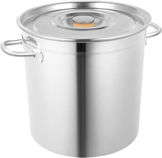 35L/30Qt Stainless Steel Stockpot, Kitchen Soup Big Cooking, Commercial Heavy by Unknown