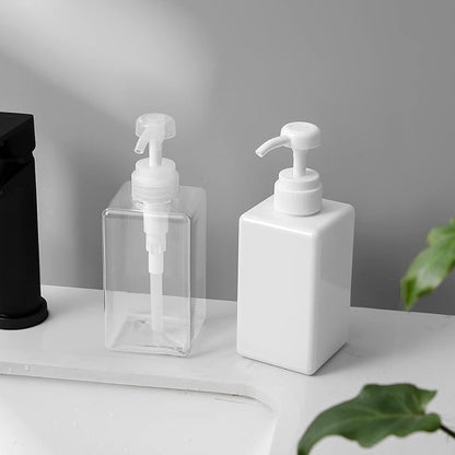Pump Bottle, Refillable Plastic Empty Lotion Soap Dispenser Liquid Container - Image 2
