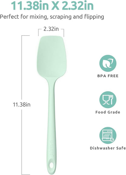 Heat Resistant Silicone Spoon Spatula: U-Taste 600ºF High Heat Flexible 11.38in - Image 2