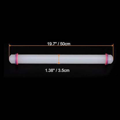 HARFINGTON Fondant Rolling Pin 20 Inch x 1.38 Inch Adjustable Guide Rings - Image 2