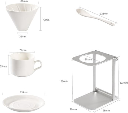 6-Piece Pour Over Coffee Maker Kit & Dripper Set - Image 5