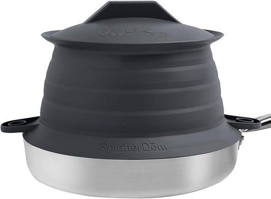 L.I.Q Silicone Splatter Guard – Fits 8 and 10 Inch Pots – Microwave Safe and by LIQInc