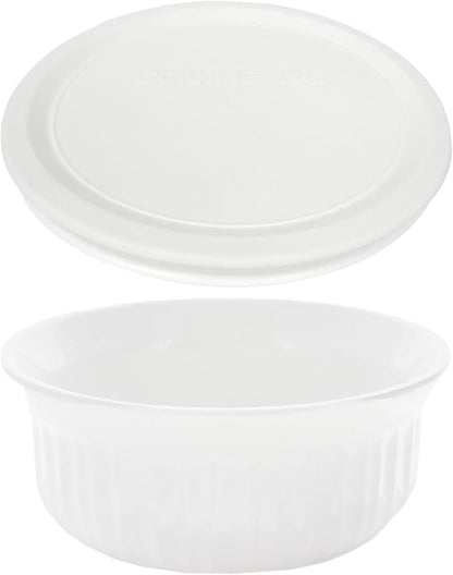 CorningWare FS16 16oz Round French White Casserole Dish w/F-16 French White - Image 5