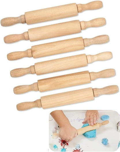8-Inch Premium Kids Mini Rolling Pins Splinter-Free, Non-Stick Hardwood - Image 5