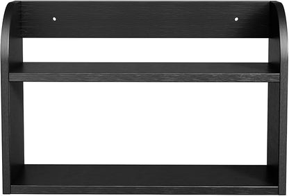 ROMGUAR CRAFT 2 Tier Bamboo Spice Rack, Countertop or Wall Mounting Wood Spice - Image 7