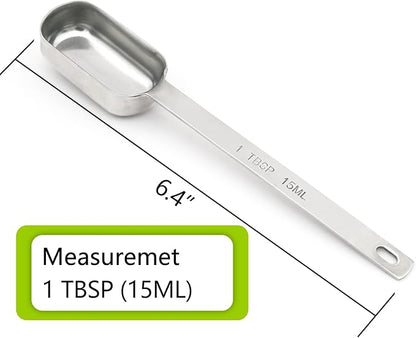 3PCS 1tbsp Single Measuring Spoon, Stainless Steel Long Handle Individual - Image 2