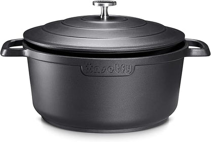 Nonstick Dutch Oven Pot with Lid-5 QT Cast Aluminum Oven Pot with Two Handles by INSETFY