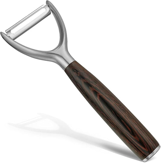 Premium Y Type 304 Stainless Steel Multifunctional Kitchen Peeler Real Wood by KULUNkitchentoolstheperfectcookingexpert