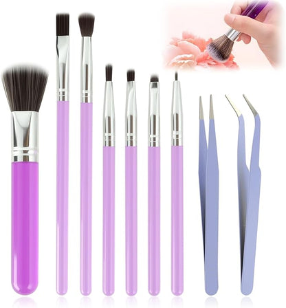 9 Pcs Baking Brush Set, Chocolate Candy Making Supplies Jelly Decorating Tools - Image 7
