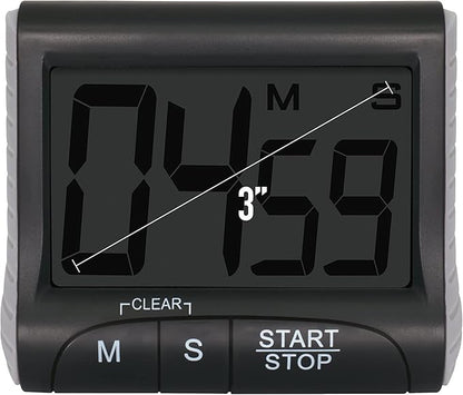3" Large Display Kitchen Timer -Digital Timer Magnetic Back Loud Alarm On A - Image 4