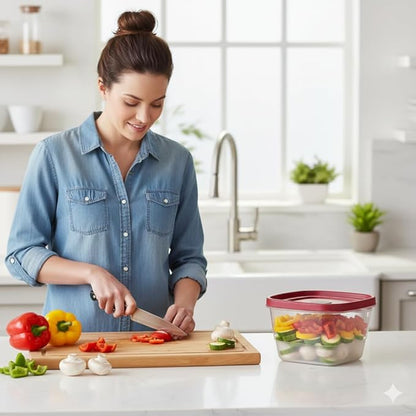 Tribello BPA-Free Plastic Food Storage Set, Dishwasher Safe: Perfect - Image 3