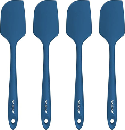 4 Pcs Silicone Spatula Set, 11.4 In, 600°F Heat Resistant Rubber Spatulas by Unknown