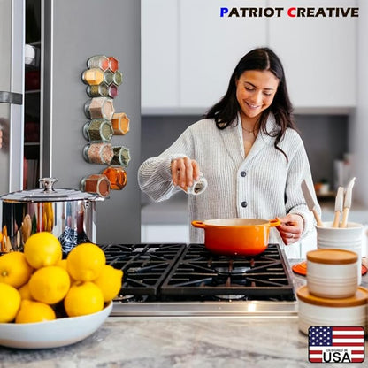 Patriot Set of 21 Large 4oz Magnetic Spice Jars - Image 6