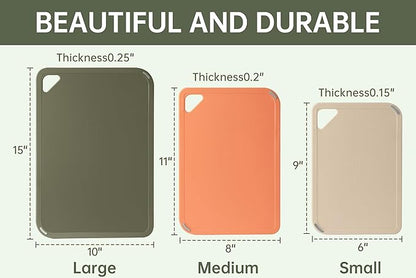 THETCHRY Plastic Cutting Board Set, Cutting Boards - Image 2