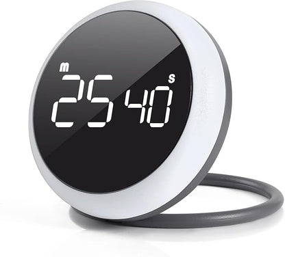 White Quick Que Kitchen Timers, Visual timers Large LED Display Magnetic by Unknown