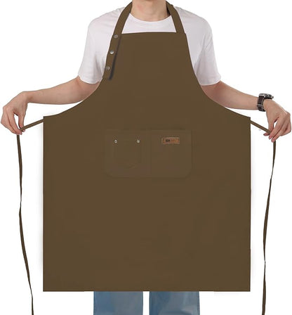 Yuubin Extra Large Aprons for Men Adjustable Button Apron by Unknown