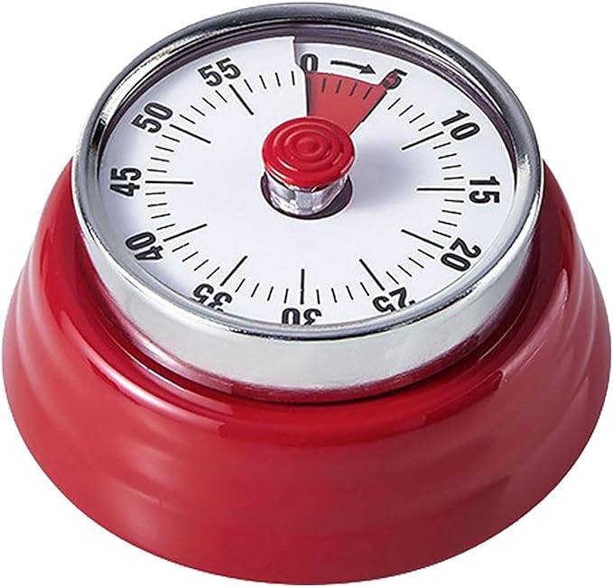 Elegant Stainless Steel Vintage Kitchen Timer by Hongjie
