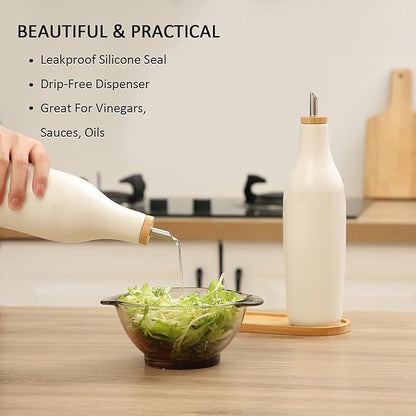 HOMCDALY Ceramic Olive Oil Dispenser - Image 4