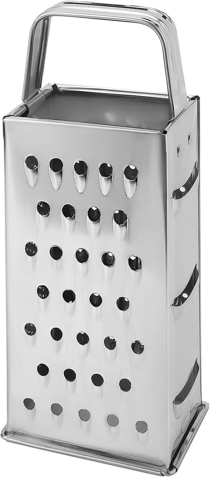 Stainless Steel Vegetable Grater, 4-Sided Portable Metal Grater, Cheese Grater by Unknown