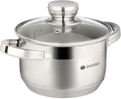 Daniks Standard 2 Quart Stainless Steel Stock Pot by Daniks