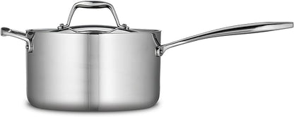 Tramontina Signature Tri-Ply Clad Stainless Steel 4-Quart Sauce Pan - Image 2