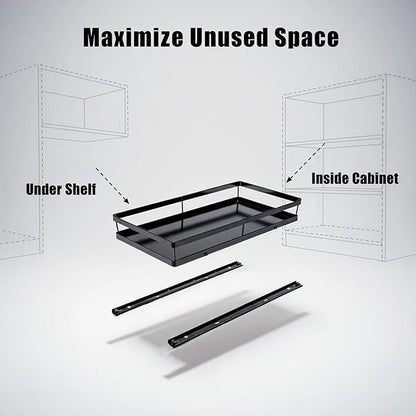 Under Sink Organizer, Dual-Rail Ball-Bearing, Under Kitchen Sink Organizer - Image 7
