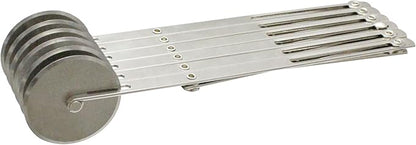 TrueCraftware- 6-Wheel Stainless Steel Adjustable Dough Divider- Pastry Cutter - Image 4