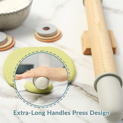 Geesta Adjustable Wood Rolling Pin - Image 5
